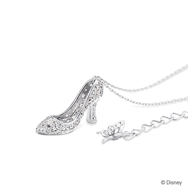 【ディズニー】ケイウノ Cinderella  〜ディズニー映画「シンデレラ」-ネックレス-(ガラスの靴/ダイヤモンド)〜【Disney】